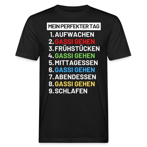 Hund Hunde Gassi Hundehalter Geschenk - Männer Bio-T-Shirt