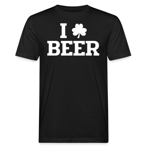Ich liebe Beer Kleeblatt St. Patrick's - Männer Bio-T-Shirt