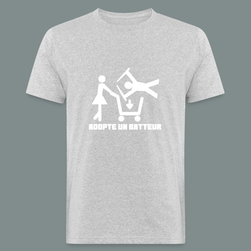 Adopte un batteur - idee cadeau batterie - T-shirt bio Homme