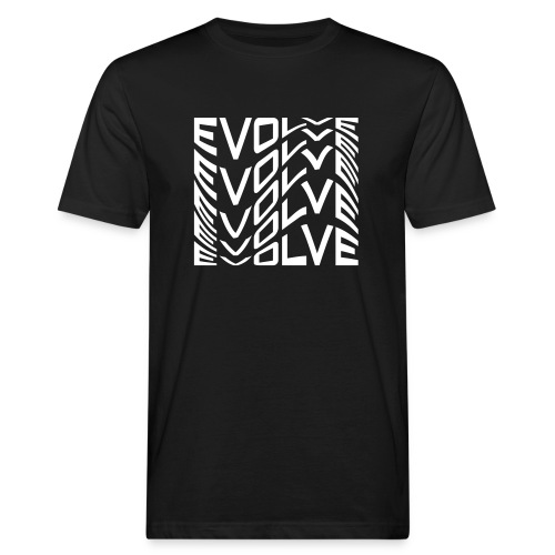 Typography Letters Evolve - Ekologiczna koszulka męska