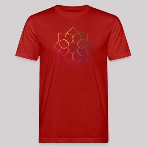 Verbundene Herzen - Männer Bio-T-Shirt