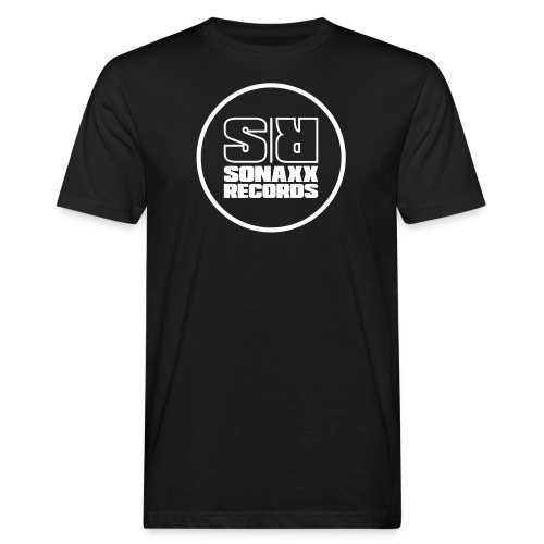Sonaxx Records Logo white (round) - Men's Organic T-Shirt