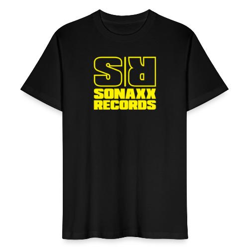 Sonaxx Records Logo gelb (quadratisch) - Männer Bio-T-Shirt