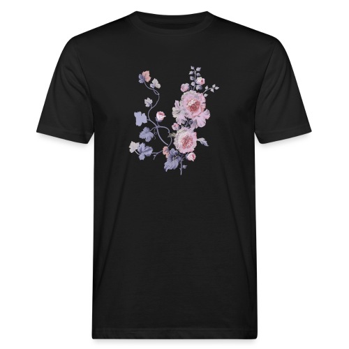 Schlichte Blumen - Männer Bio-T-Shirt