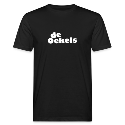 DeOekels t-shirt Logo wit - Mannen Bio-T-shirt