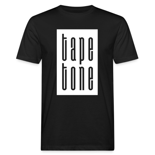 Tape Tone Piled Up Block Logo - Männer Bio-T-Shirt