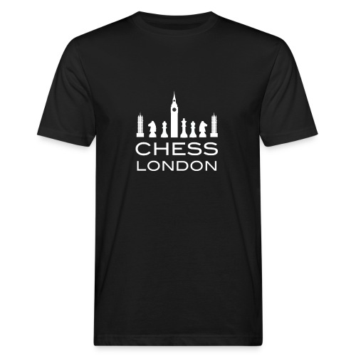 Schach London Weltmeister Schachfigur Geschenk - Männer Bio-T-Shirt