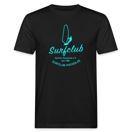 Surfclub cyan 2 - Männer Bio-T-Shirt