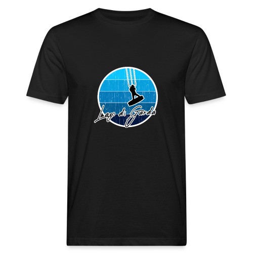 Kitesurfer, Kiten, Kitesurfing am Gardasee/Italien - Männer Bio-T-Shirt