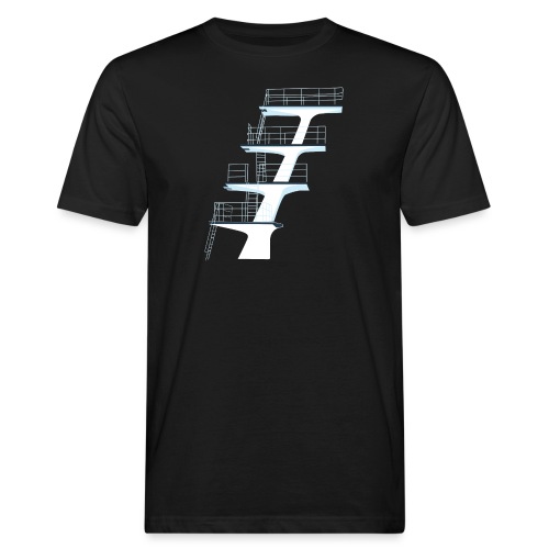 sprungturm freibad - Männer Bio-T-Shirt