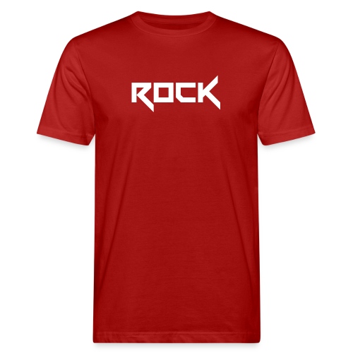 rock logo - Ekologiczna koszulka męska