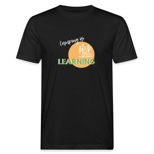 camping is learning - Männer Bio-T-Shirt