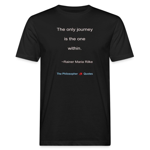 Rainer Maria Rilke The journey within Philosopher - Mannen Bio-T-shirt