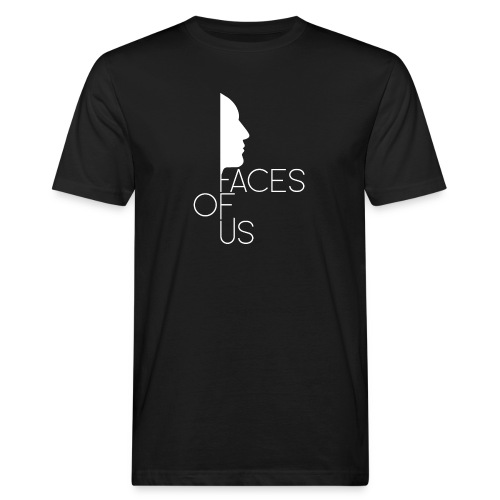 Faces of Us - weiss auf transparent - Männer Bio-T-Shirt