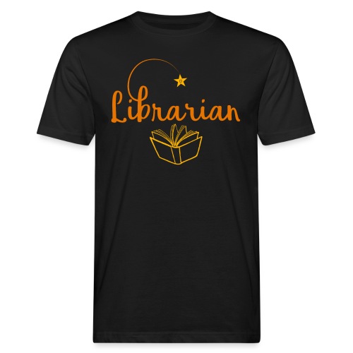 0327 Librarian Librarian Library Book - Ekologiczna koszulka męska