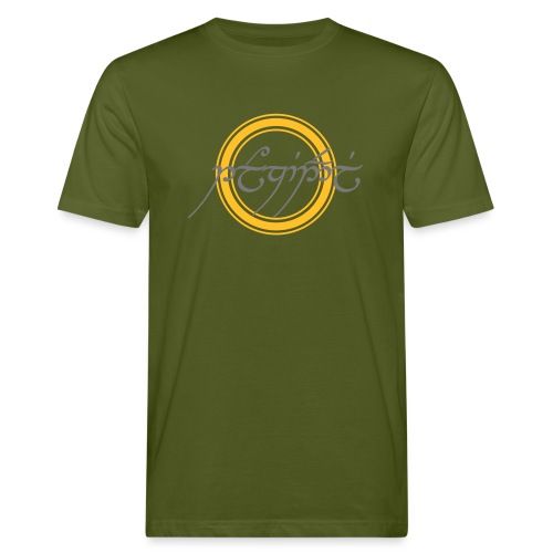 Tolkiendil en tengwar (écusson & dos) - T-shirt bio Homme