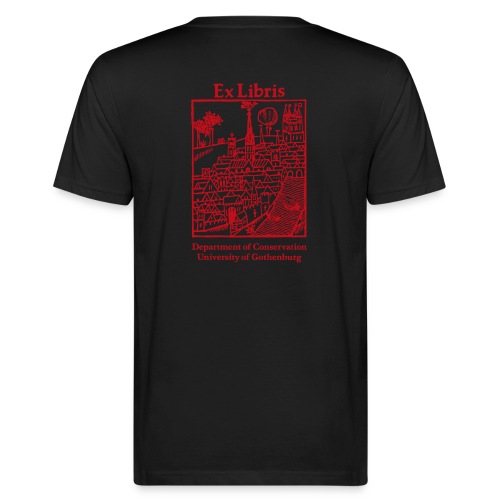 ExLibris Röd - Ekologisk T-shirt herr