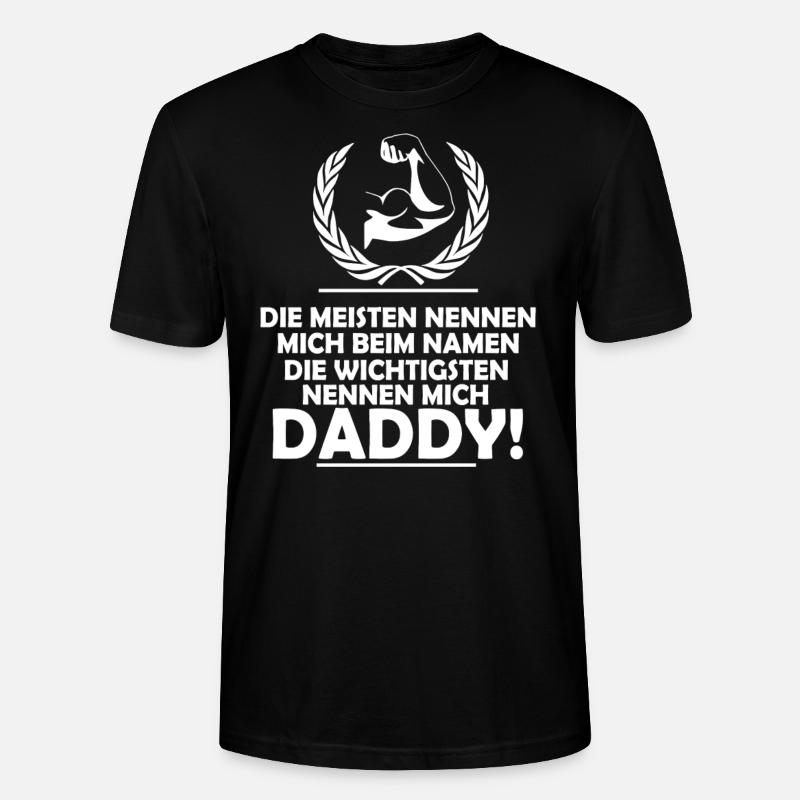 Daddy - Stanley/Stella Unisex Bio-T-Shirt CRAFTER - Schwarz