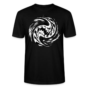 galaxie - T-shirt bio CRAFTER Stanley Stella Unisexe - noir - Devant - Alina (178cm) & Michal (187cm)
