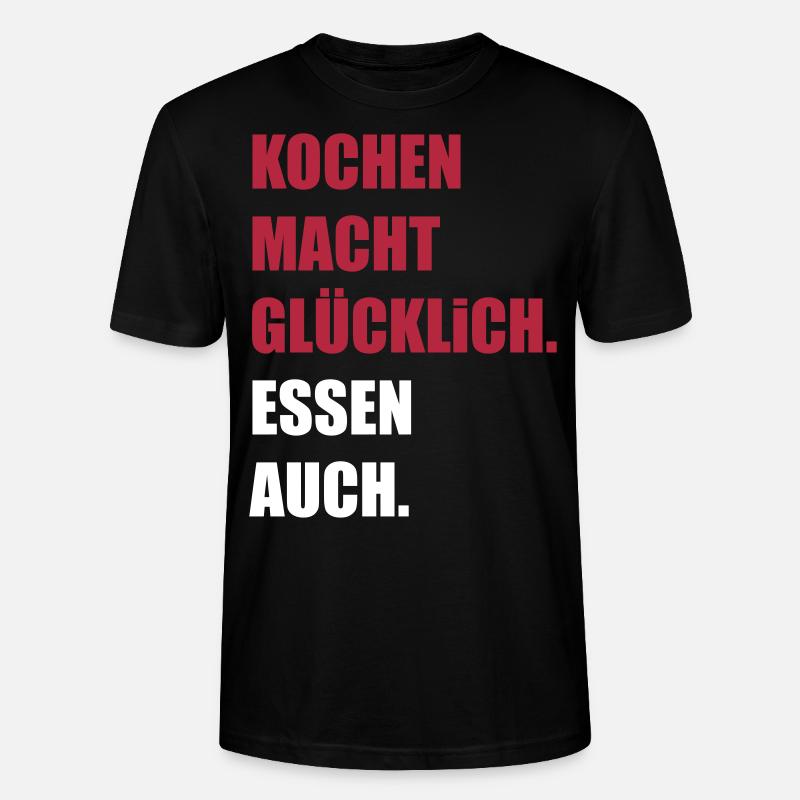 kochen - Stanley/Stella Unisex Bio-T-Shirt CRAFTER - Schwarz