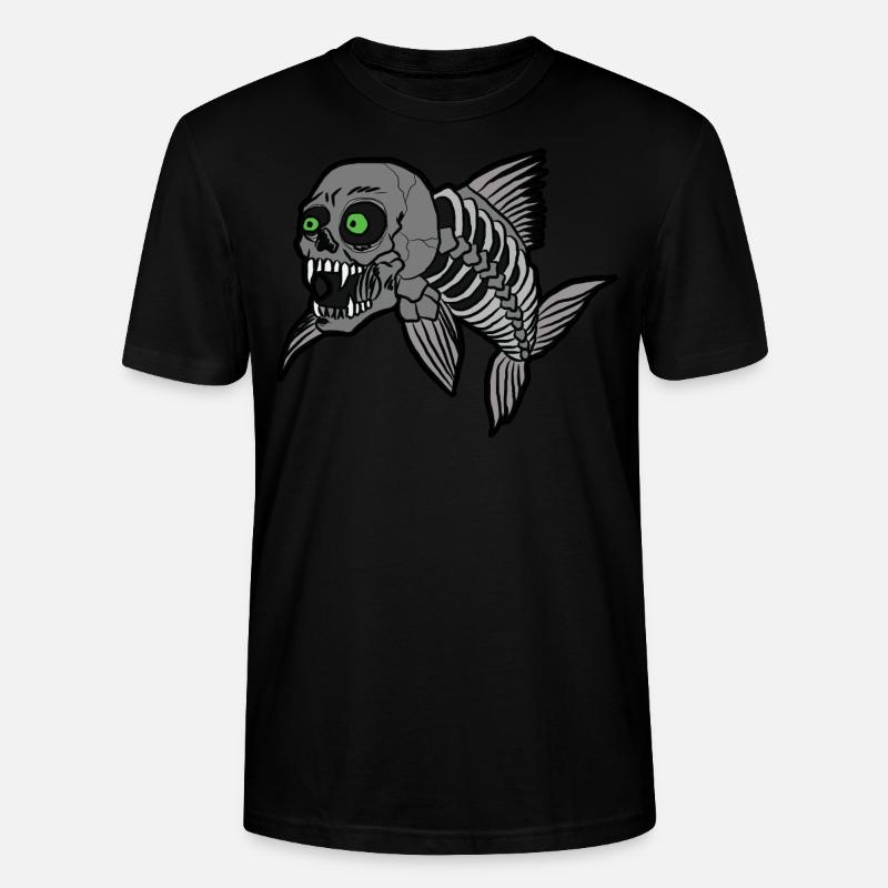 Fischgraete - Stanley/Stella Unisex Bio-T-Shirt CRAFTER - Schwarz