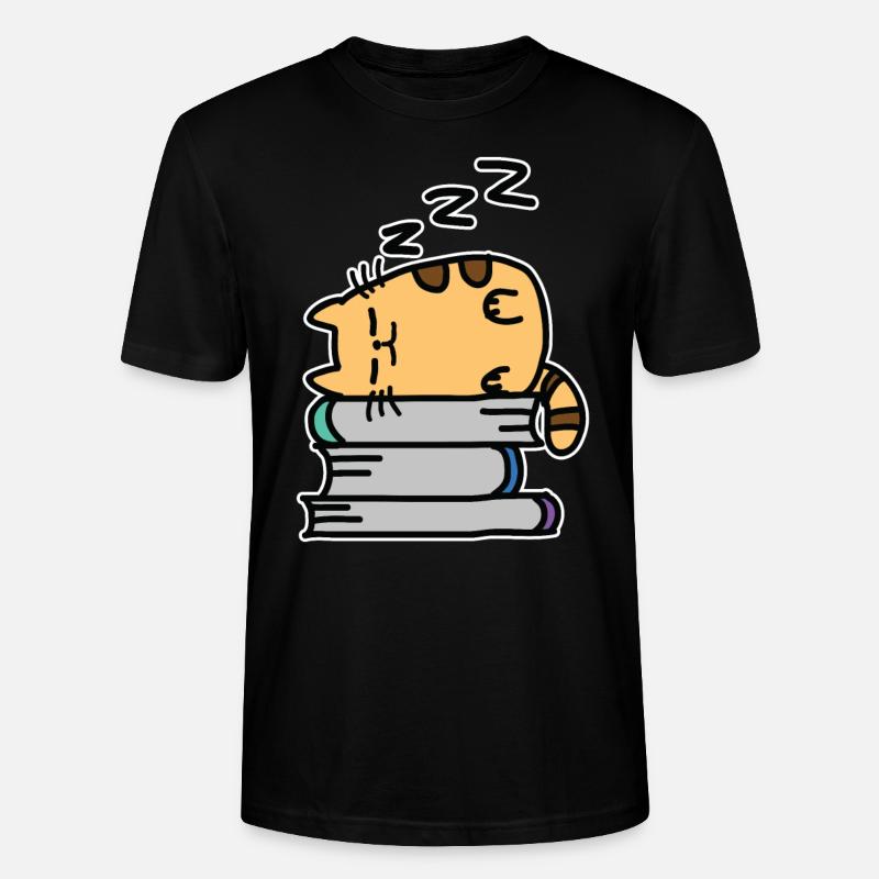 Chat dormant - T-shirt bio CRAFTER Stanley Stella Unisexe - noir