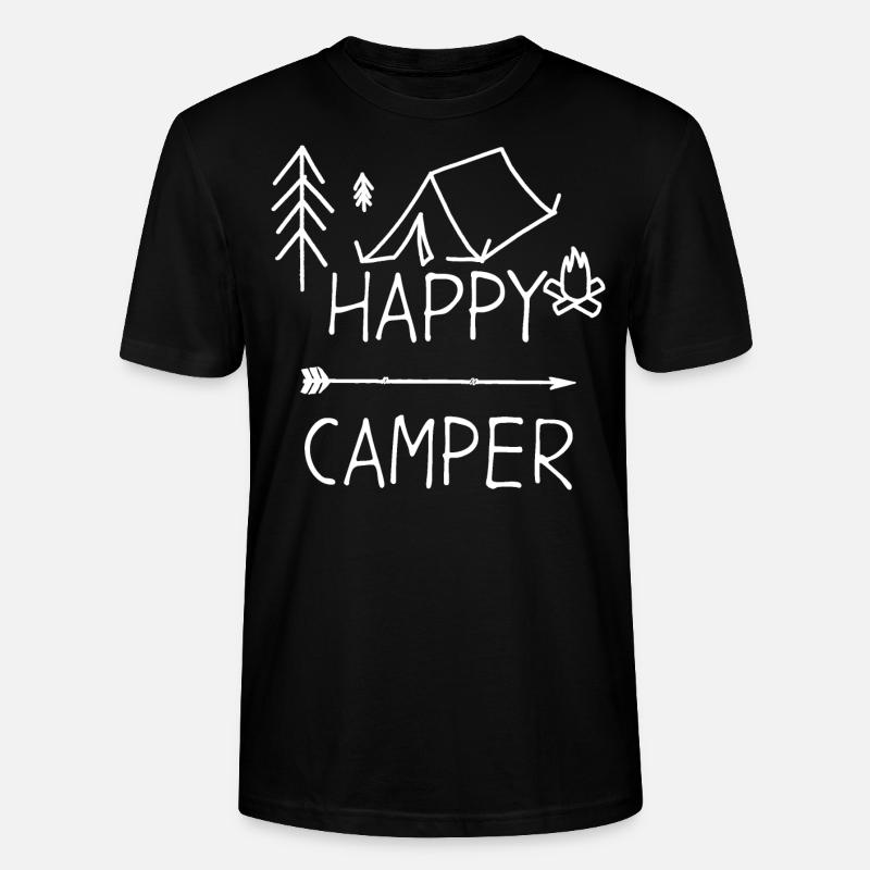 camping - T-shirt bio CRAFTER Stanley Stella Unisexe - noir