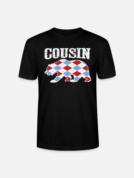 Cousin Tshirt Design - Stanley/Stella CRAFTER Unisex Organic T-Shirt - black