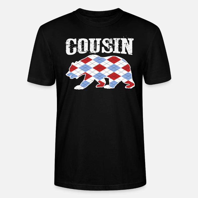 Conception de tshirt cousin - T-shirt bio CRAFTER Stanley Stella Unisexe - noir