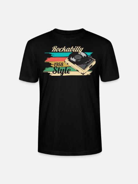 rockabilly - Stanley/Stella CRAFTER Unisex Organic T-Shirt - black