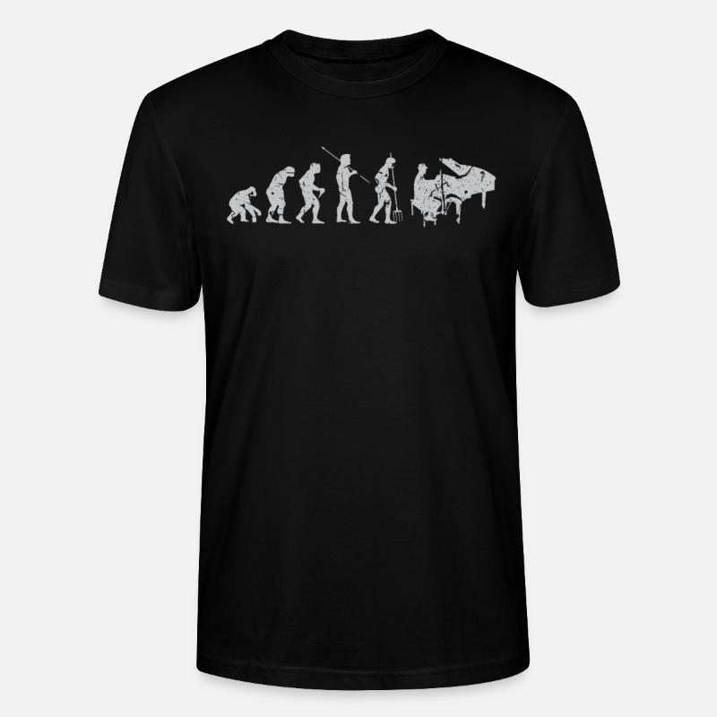 Evolution Musik Klavier - Stanley/Stella Unisex Bio-T-Shirt CRAFTER - Schwarz