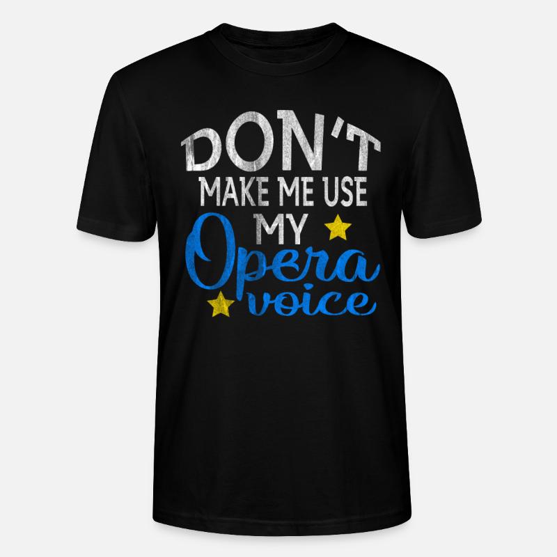 Oper Stimme - Stanley/Stella Unisex Bio-T-Shirt CRAFTER - Schwarz
