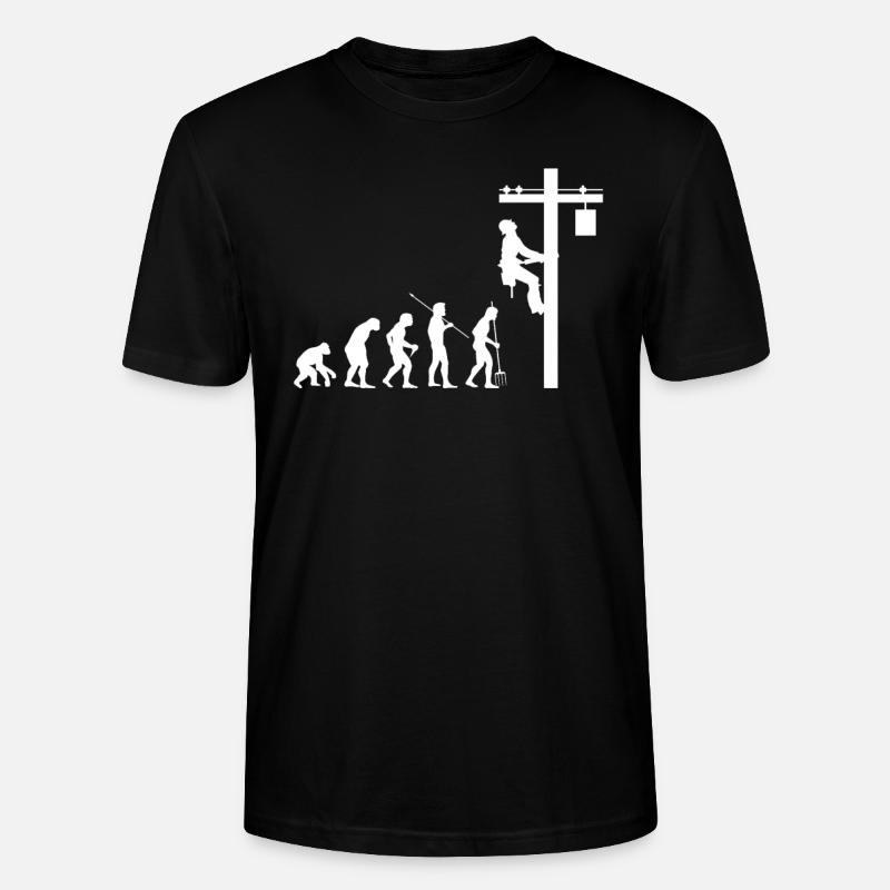 Evolution Elektriker - Stanley/Stella Unisex Bio-T-Shirt CRAFTER - Schwarz