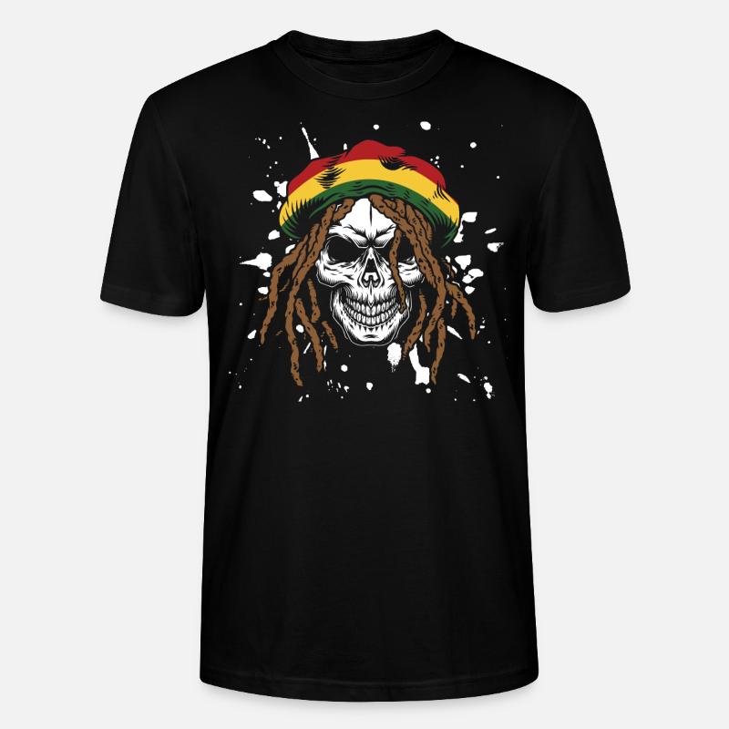 reggae - Stanley/Stella CRAFTER Unisex Organic T-Shirt - black