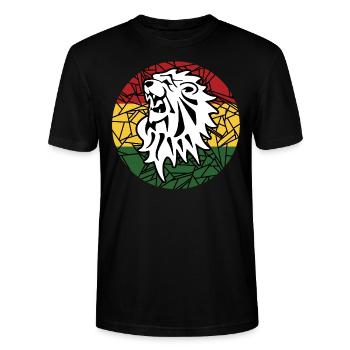 Reggae - Stanley/Stella Unisex Bio-T-Shirt CRAFTER - Schwarz - Vorne - Alina (178cm) & Michal (187cm)