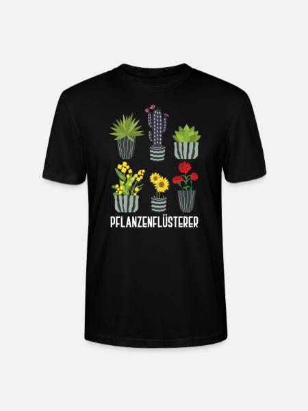 Pflanzenflüsterer - Gartenarbeit - Stanley/Stella Unisex Bio-T-Shirt CRAFTER - Schwarz