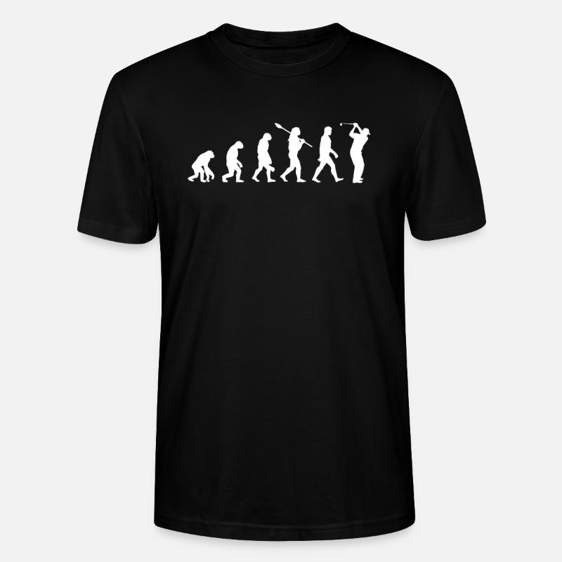 Evolution du golf - T-shirt bio CRAFTER Stanley Stella Unisexe - noir