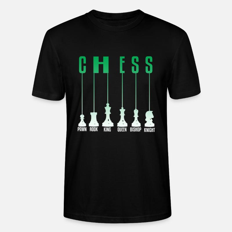 Schach - Stanley/Stella Unisex Bio-T-Shirt CRAFTER - Schwarz