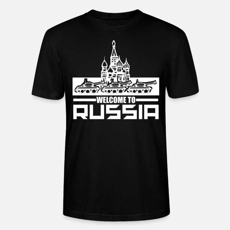Russie - T-shirt bio CRAFTER Stanley Stella Unisexe - noir