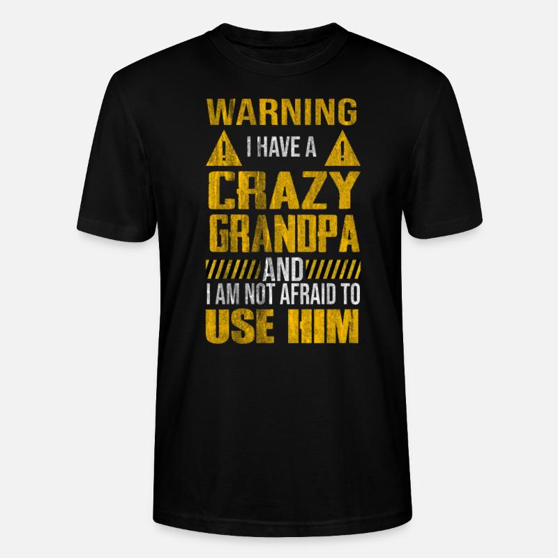 Opa - Stanley/Stella Unisex Bio-T-Shirt CRAFTER - Schwarz
