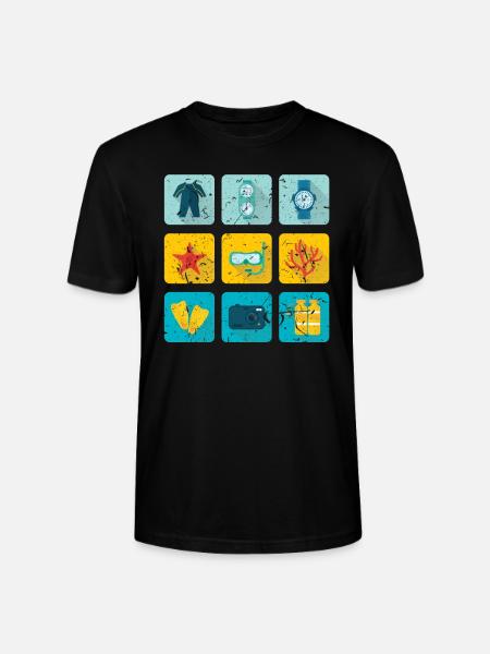 plongée - T-shirt bio CRAFTER Stanley Stella Unisexe - noir