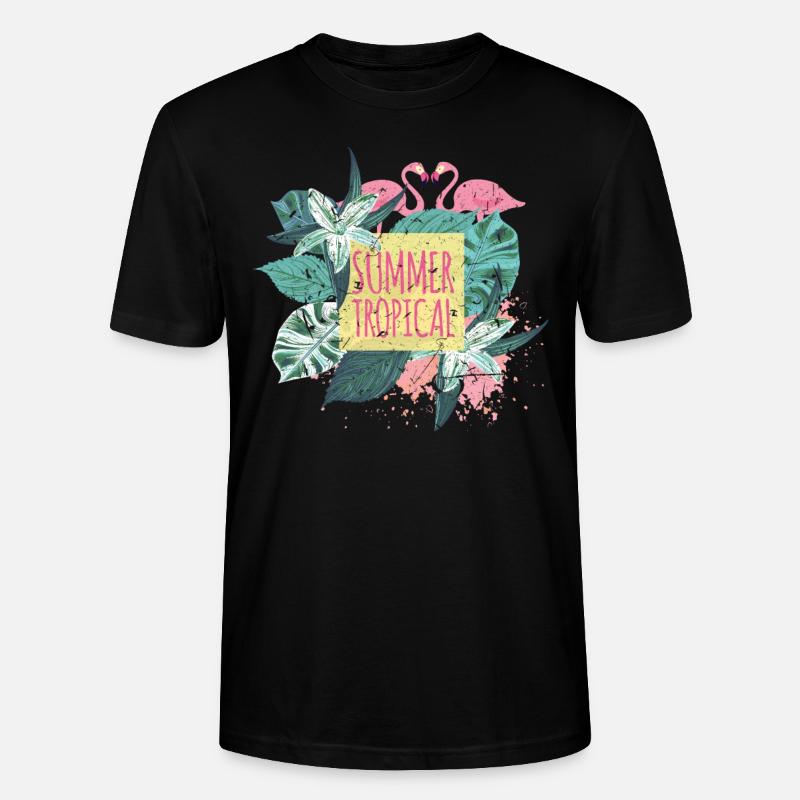 Sommer Paradies - Stanley/Stella Unisex Bio-T-Shirt CRAFTER - Schwarz