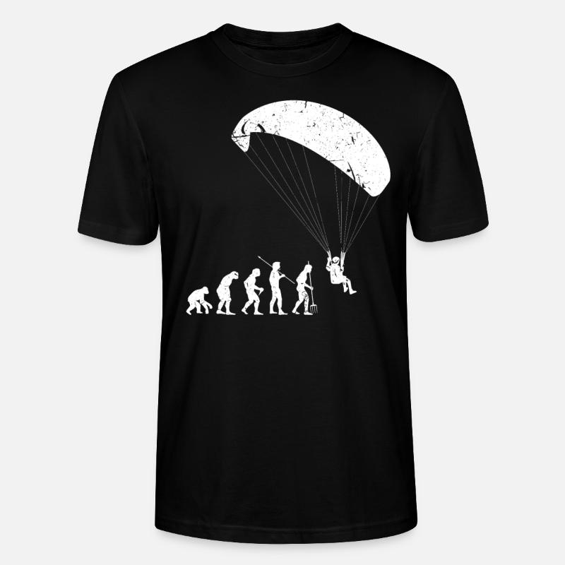 Paragliding Evolution - Stanley/Stella CRAFTER Unisex Organic T-Shirt - black
