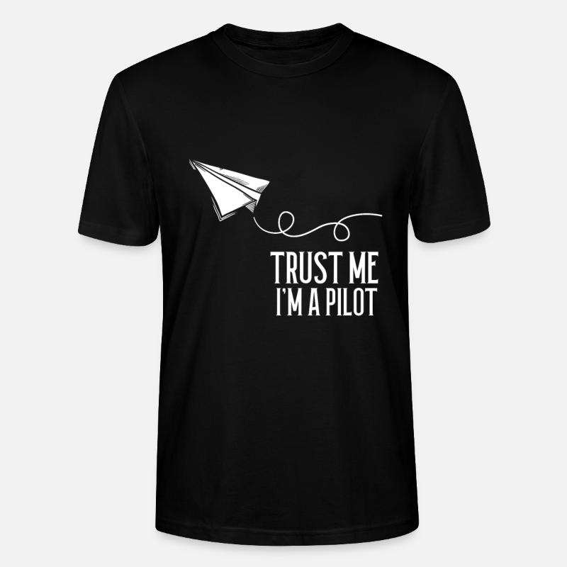 pilote - T-shirt bio CRAFTER Stanley Stella Unisexe - noir