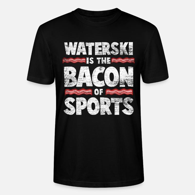 Bacon ski nautique - T-shirt bio CRAFTER Stanley Stella Unisexe - noir