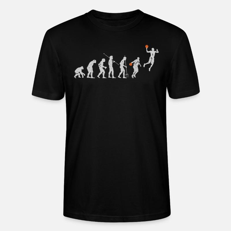 Basketball évolution - T-shirt bio CRAFTER Stanley Stella Unisexe - noir