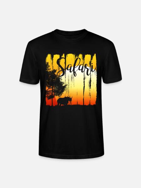 Rhino Africa - Stanley/Stella CRAFTER Unisex Organic T-Shirt - black