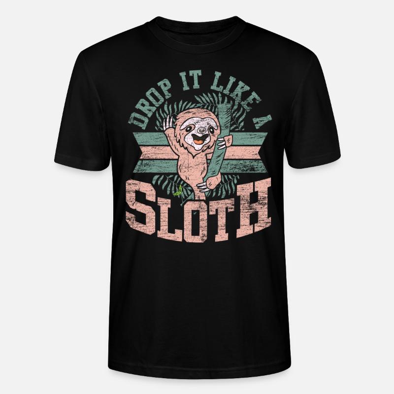 Faultier Vorbild - Stanley/Stella Unisex Bio-T-Shirt CRAFTER - Schwarz