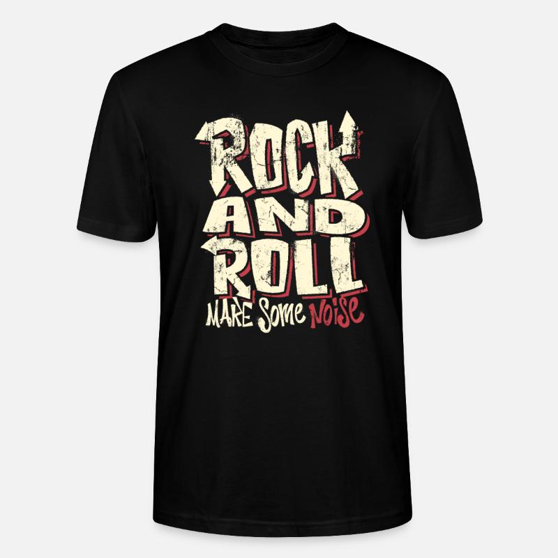 Rock and Roll - Stanley/Stella Unisex Bio-T-Shirt CRAFTER - Schwarz