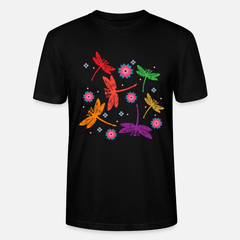 Libellen Tiere - Stanley/Stella Unisex Bio-T-Shirt CRAFTER - Schwarz